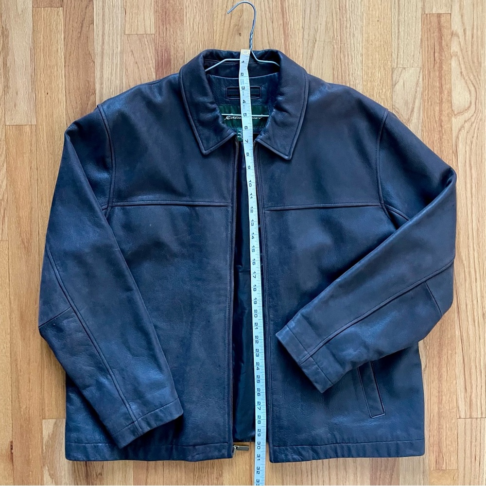 Eddie Bauer Genuine Leather Brown Jacket XL